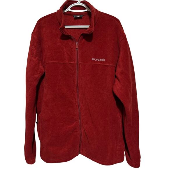 Columbia Sportswear Company‎ Men's Rust Fleece Zip Front Jacket Size XXL - Picture 1 of 4